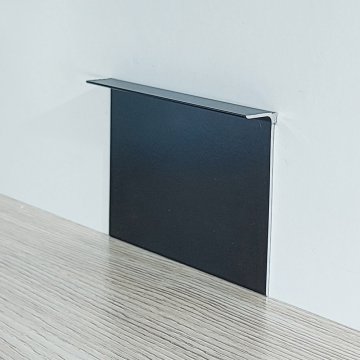 Плинтус Алюминий под гипсокартон BPL Черный МКР 40 х 14 х 3000 мм