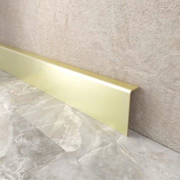 Плинтус Латунь накладной PAP  AON полированный МКР 50 мм х 15 мм х 3000 мм