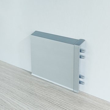 Соединитель для плинтуса BI70 серебро