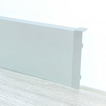 Соединитель для плинтуса BU 80 серебро