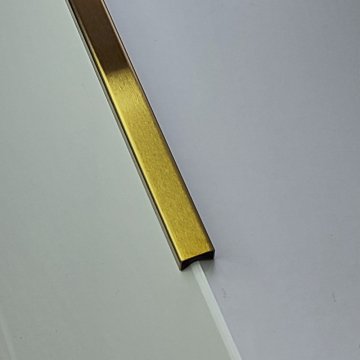 Профиль П Сталь  Золото шлифованный 430 МКР 10 мм х 10 мм х 3000 мм