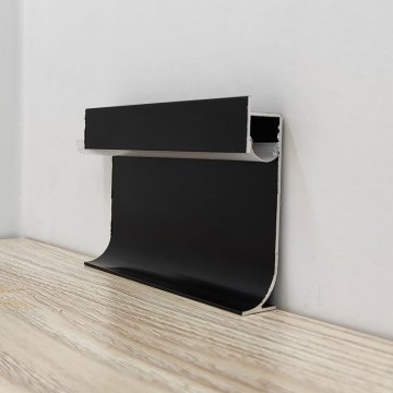 Плинтус Алюминий LED BLL Черный под рассеиватель МКР 65 х 14 х 3000 мм