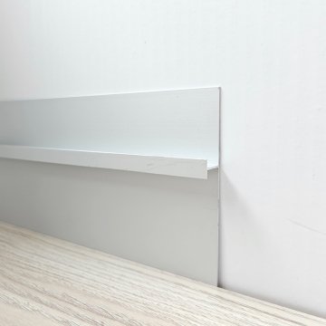 Плинтус Алюминий под гипсокартон AS BG Серебро МКР 110 х 15 х 3000 мм