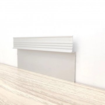 Плинтус Алюминий под гипсокартон BG AS Cеребро МКР 50 х 13.5 х 3000 мм