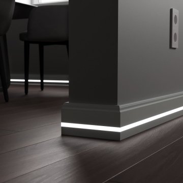 Плинтус МДФ (грунт) LED профиль №2