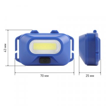 Налобный светодиодный фонарь ЭРА Атлант от батареек 25х70х43 180 лм GB-707 Б0052749