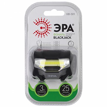 Налобный светодиодный фонарь ЭРА от батареек 110 лм GB-501-00 Б0027817