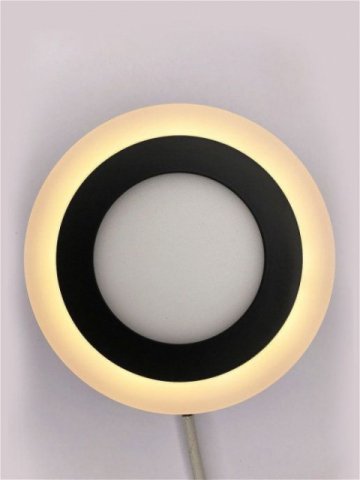 Настенно-потолочный светодиодный светильник Elvan NLS-500R-6/3-WW/NH-Bk