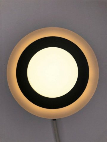 Настенно-потолочный светодиодный светильник Elvan NLS-500R-6/3-WW/NH-Bk