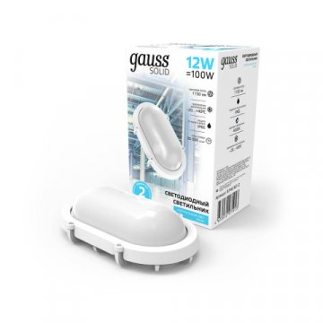 Настенно-потолочный светодиодный светильник Gauss Solid 874618212