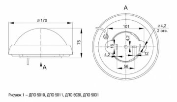Настенно-потолочный светодиодный светильник IEK ДПО LDPO1-5032D-12-4000-K01