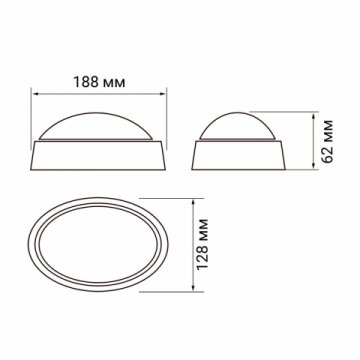 Настенно-потолочный светодиодный светильник Jazzway PBH-PC-OA 1024565
