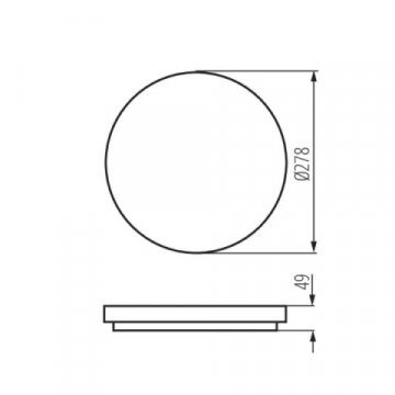 Настенный потолочный светильник Kanlux VARSO LED 18W-NW-O 26441