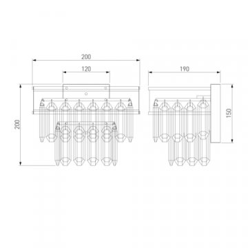 Настенный светильник Bogates Pelle 329/2 Strotskis
