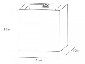 Настенный светильник Deko-Light Mini Cube Gray 620136