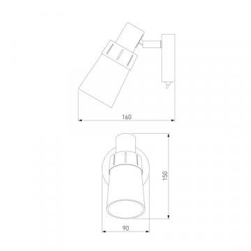 Настенный светильник Eurosvet 20081/1 белый