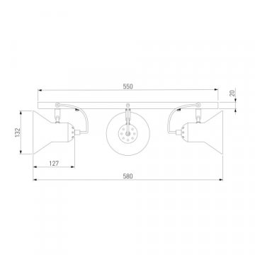 Настенный светильник Eurosvet 20083/3 белый/золото