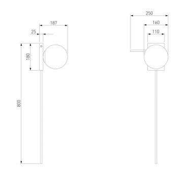 Настенный светильник Eurosvet Fredo 40033/1 латунь