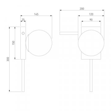 Настенный светильник Eurosvet Fredo 40036/1 латунь