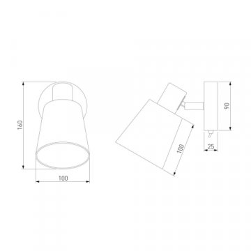 Настенный светильник Eurosvet с выключателем 20080/1 хром/бежевый