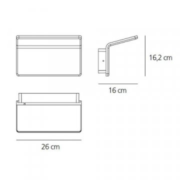 Настенный светодиодный светильник Artemide Cuma 1152010A