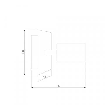Настенный светодиодный светильник Eurosvet 20066/1 LED черный/золото