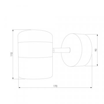 Настенный светодиодный светильник Eurosvet 20165/1 LED золото/белый