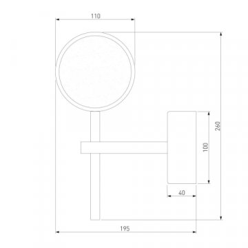 Настенный светодиодный светильник Eurosvet 90173/1 хром