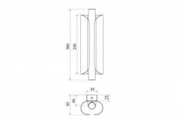 Настенный светодиодный светильник Maytoni Interstellar MOD309WL-L4GR4K