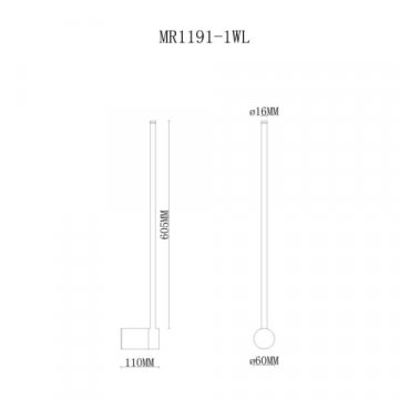 Настенный светодиодный светильник MyFar Sunn MR1191-1WL