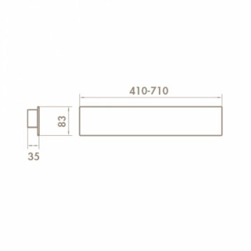 Настенный светодиодный светильник Side Quadrat D2111
