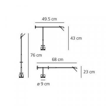 Настольная лампа Artemide Tizio A008130