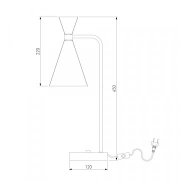Настольная лампа Bogates Glustin 01109/1