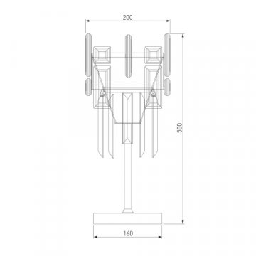 Настольная лампа Bogates Lago 01108/1 Strotskis