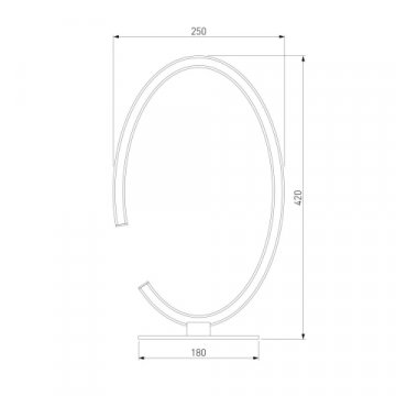 Настольная лампа Eurosvet 80414/1 сатин-никель