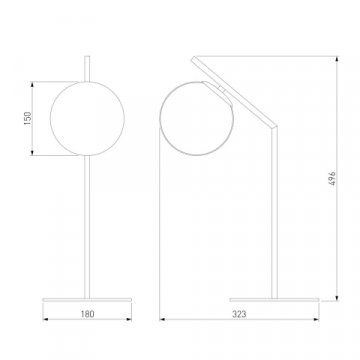 Настольная лампа Eurosvet Frost 01082/1 латунь