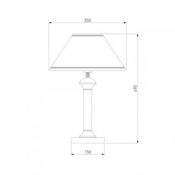 Настольная лампа Eurosvet Lorenzo 60019/1 орех
