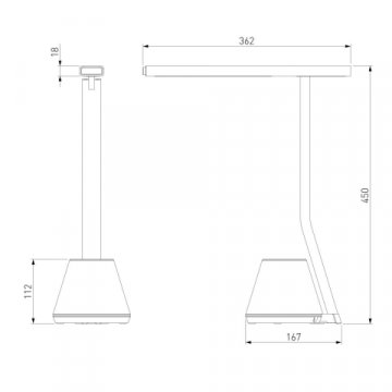 Настольная лампа Eurosvet Office 80421/1 белый