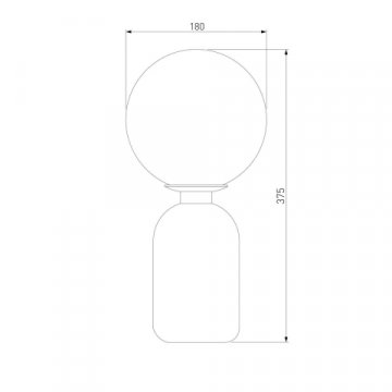 Настольная лампа Eurosvet Оптима Bubble 01197/1 белый