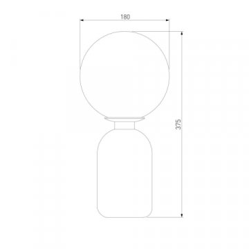 Настольная лампа Eurosvet Оптима Bubble 01197/1 латунь