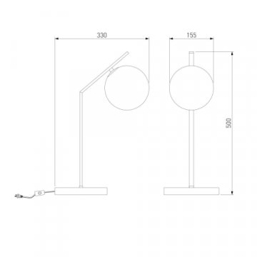 Настольная лампа Eurosvet Shape 01213/1 латунь