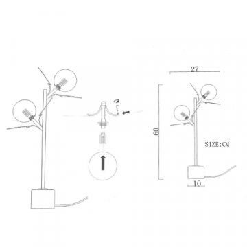 Настольная лампа Imperium Loft Matisse 191873-26