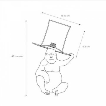 Настольная лампа Lucide Extravaganza Gust 10503/81/30