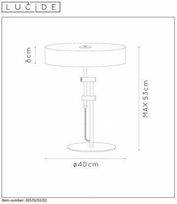 Настольная лампа Lucide Giada 30570/02/02