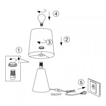 Настольная лампа Rivoli Edith 7069-503 Б0057267