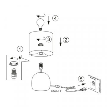 Настольная лампа Rivoli Sheron 7067-502 Б0057261
