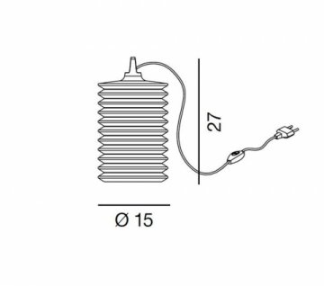 Настольная лампа Rotaliana Lampion T1/W1 azzurro