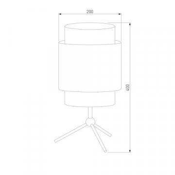 Настольная лампа TK Lighting 5567 Boho Black