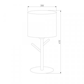 Настольная лампа TK Lighting 5571 Albero White