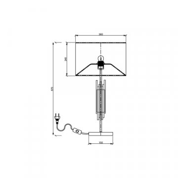 Настольная лампа Vele Luce Clarinetto VL3314N01